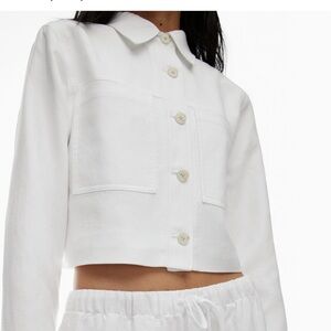 Aritzia Wilfred Cruiselinen Little Cropped Jacket